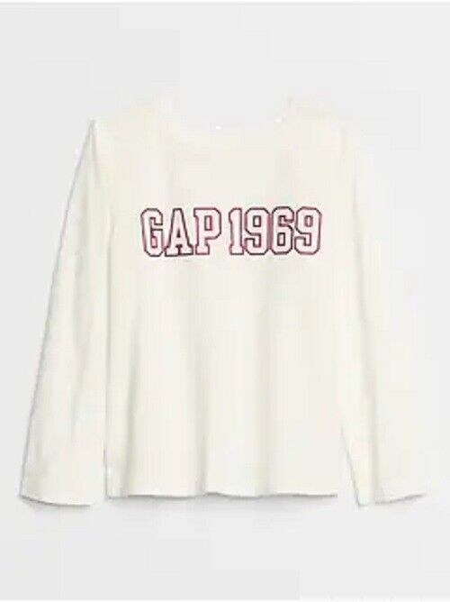 Gap Toddler Gap Logo Long Sleeve T-shirt Off White Chalk