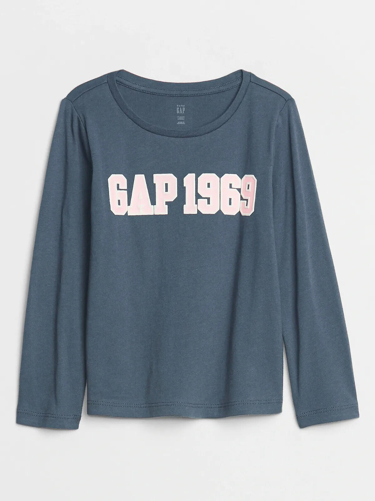 Gap Toddler Gap Logo Long Sleeve T-shirt Frozen Lake Blue