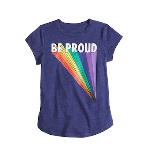 Girls Family Fun™ Pride Rainbow Graphic Tee