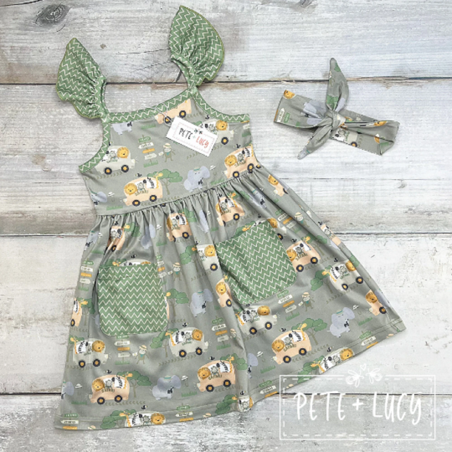 Pete + Lucy Silly Safari Short Sleeve Dress