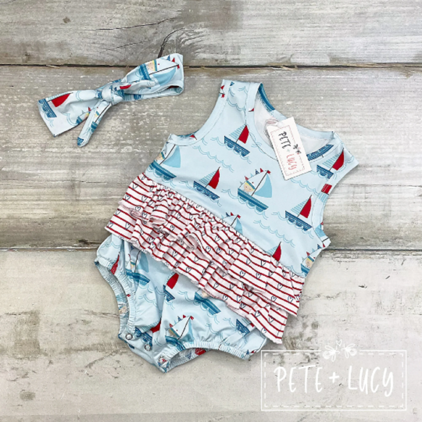 Pete + Lucy Ahoy Maties Romper