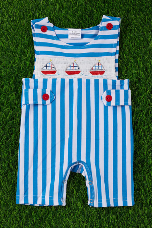 Sailboat Smocked Romper