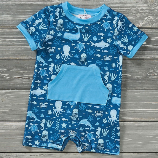 Pete + Lucy Under the Sea Romper