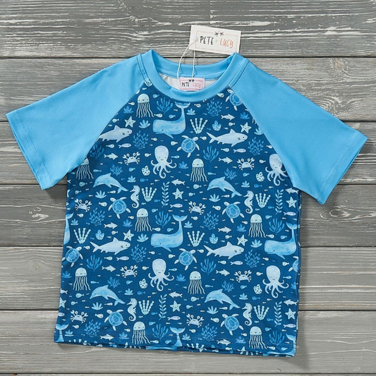 Pete + Lucy Under the Sea Boys Top