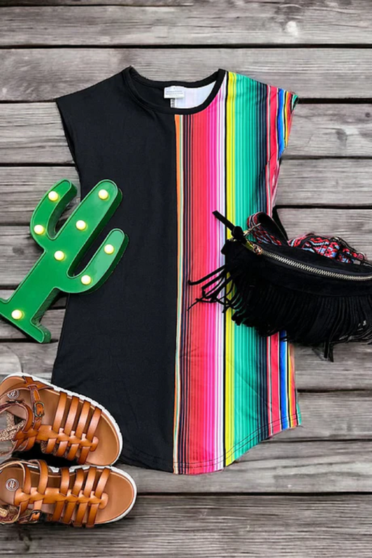 Half Side Serape Dress