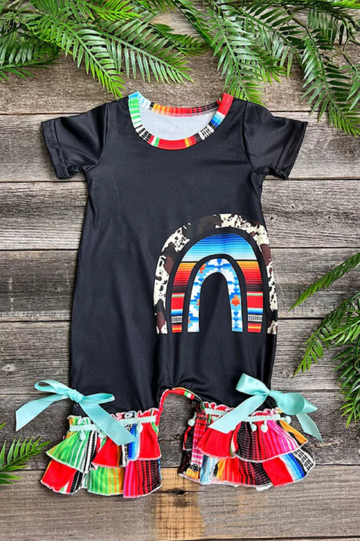 Serape Rainbow Romper