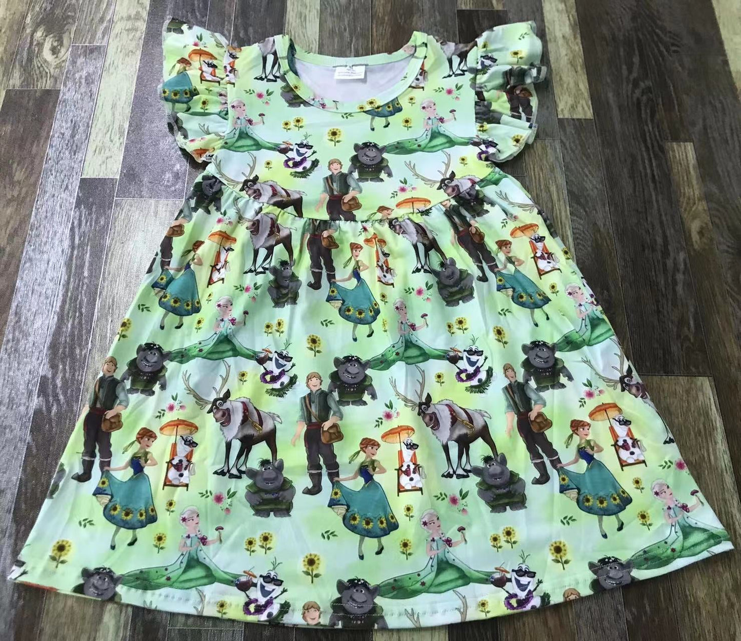 Ice Princess and Friends Green Dress