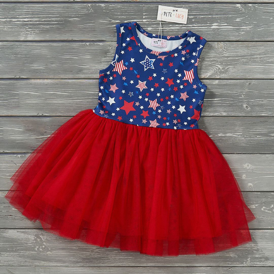 Pete + Lucy Star Spangled Tulle Dress