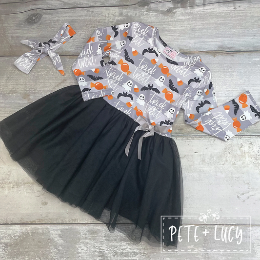 Pete + Lucy Trick or Treat Long Sleeve Dress