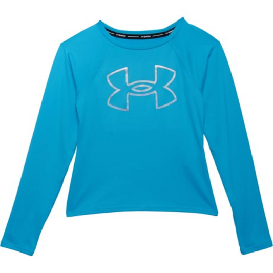 Under Armour Little Girls Core Rash Guard - UPF 50+, Long Sleeve