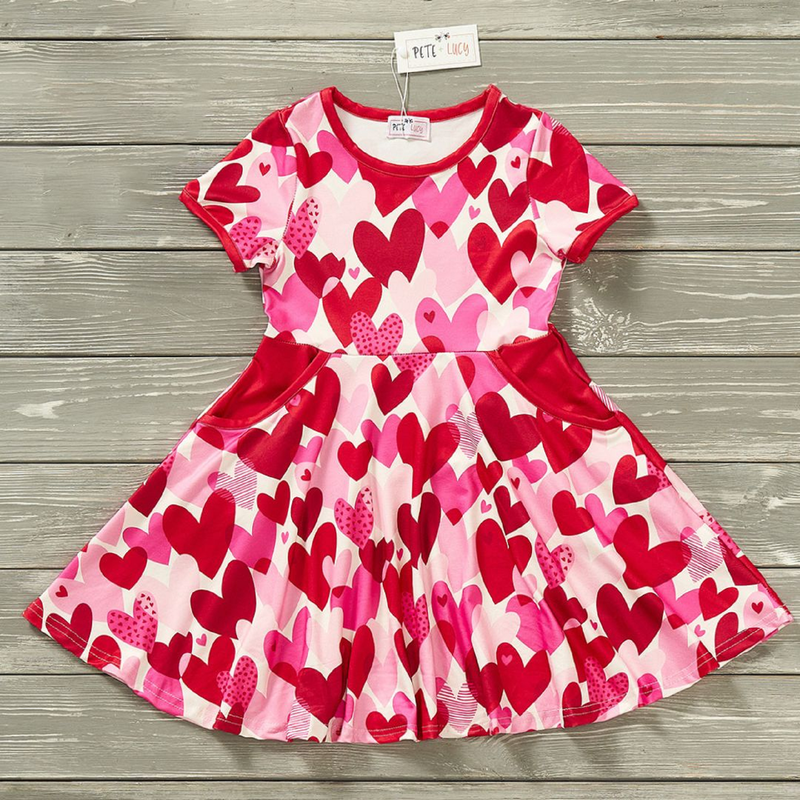 Pete + Lucy Valentine Vibes Short Sleeve Dress – Toodle Treasures
