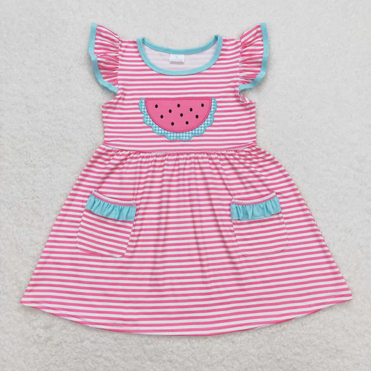 Pink Stripe Watermelon Dress