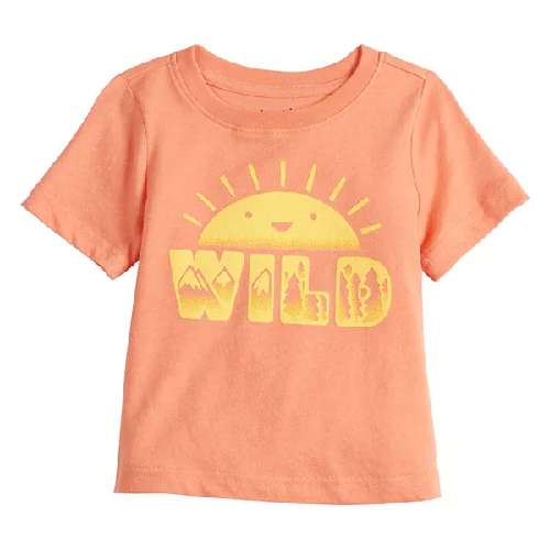 Baby Boy Jumping Beans® Orange Wild Softest Graphic Tee