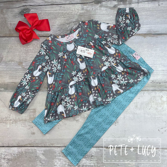 Pete + Lucy Duck Duck Goose Pant Set