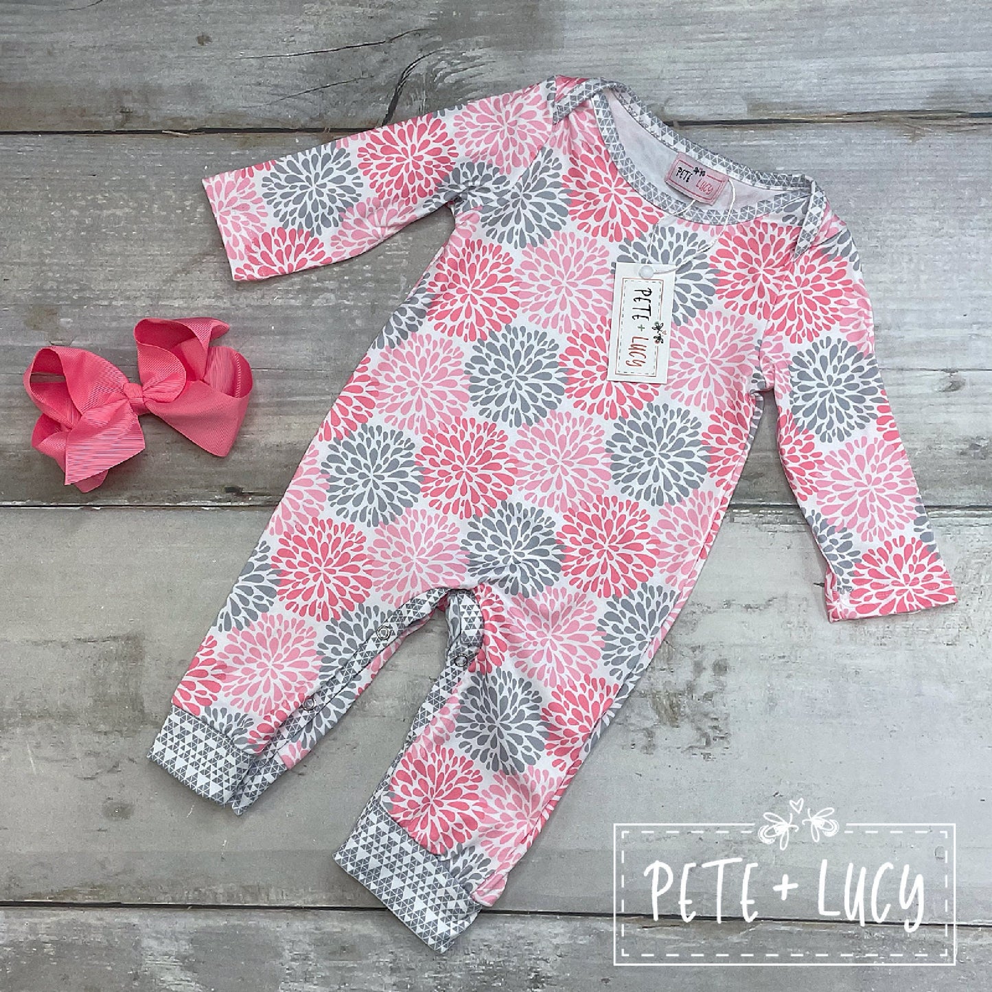 Pete + Lucy Pink Dhalia Romper