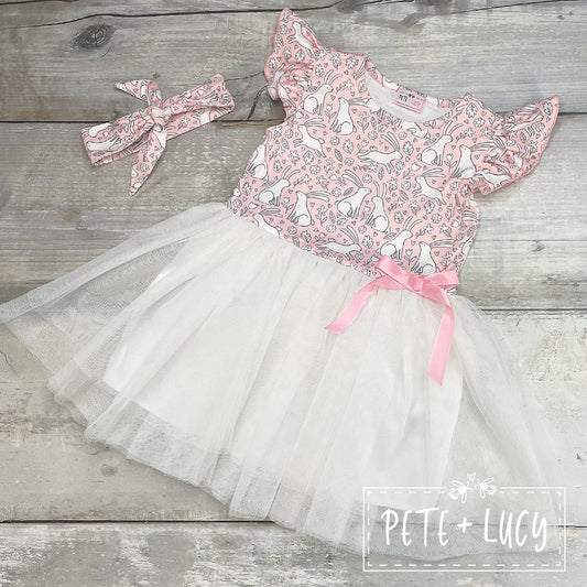 Pete + Lucy Easter Bunny Tulle Dress