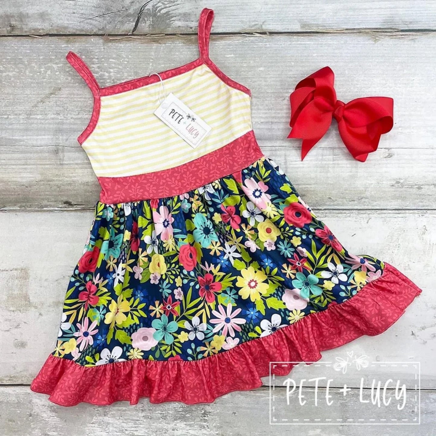 Pete + Lucy Wonderful Wildflower Sleeveless Dress