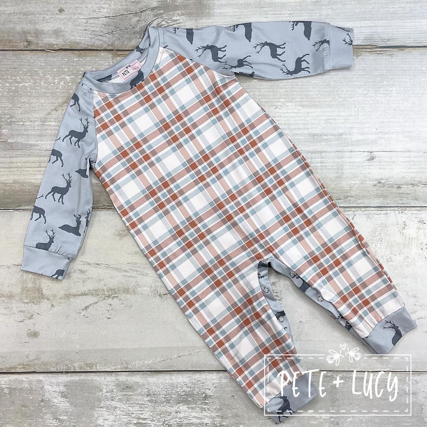 Pete + Lucy Boy's Oh Deer Romper