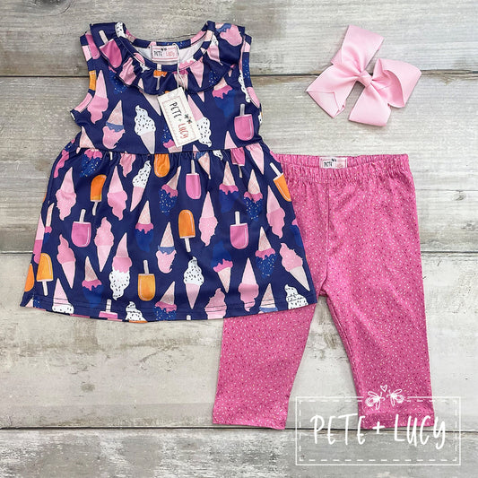 Pete + Lucy I Scream Capri Pant Set