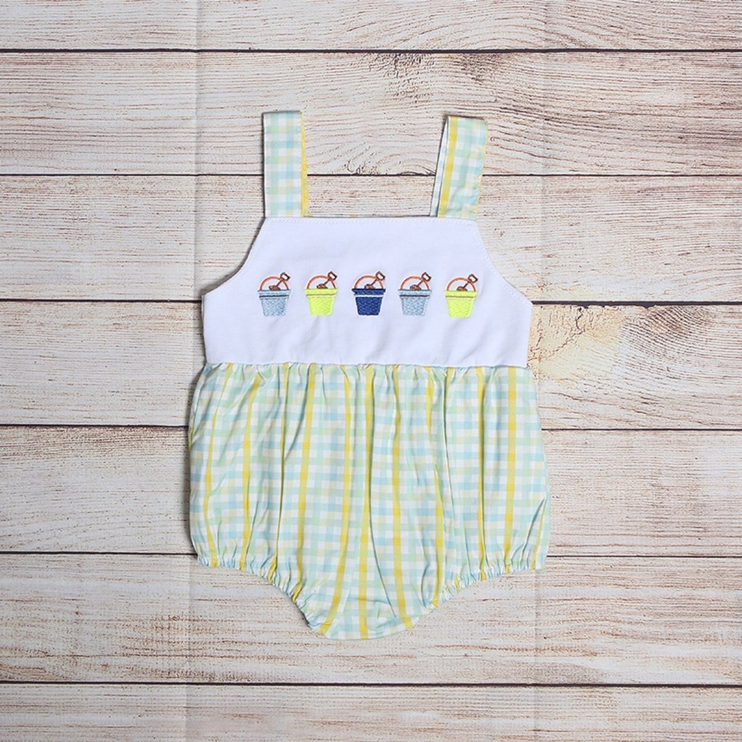 Sand Pail Bucket Sleeveless Romper