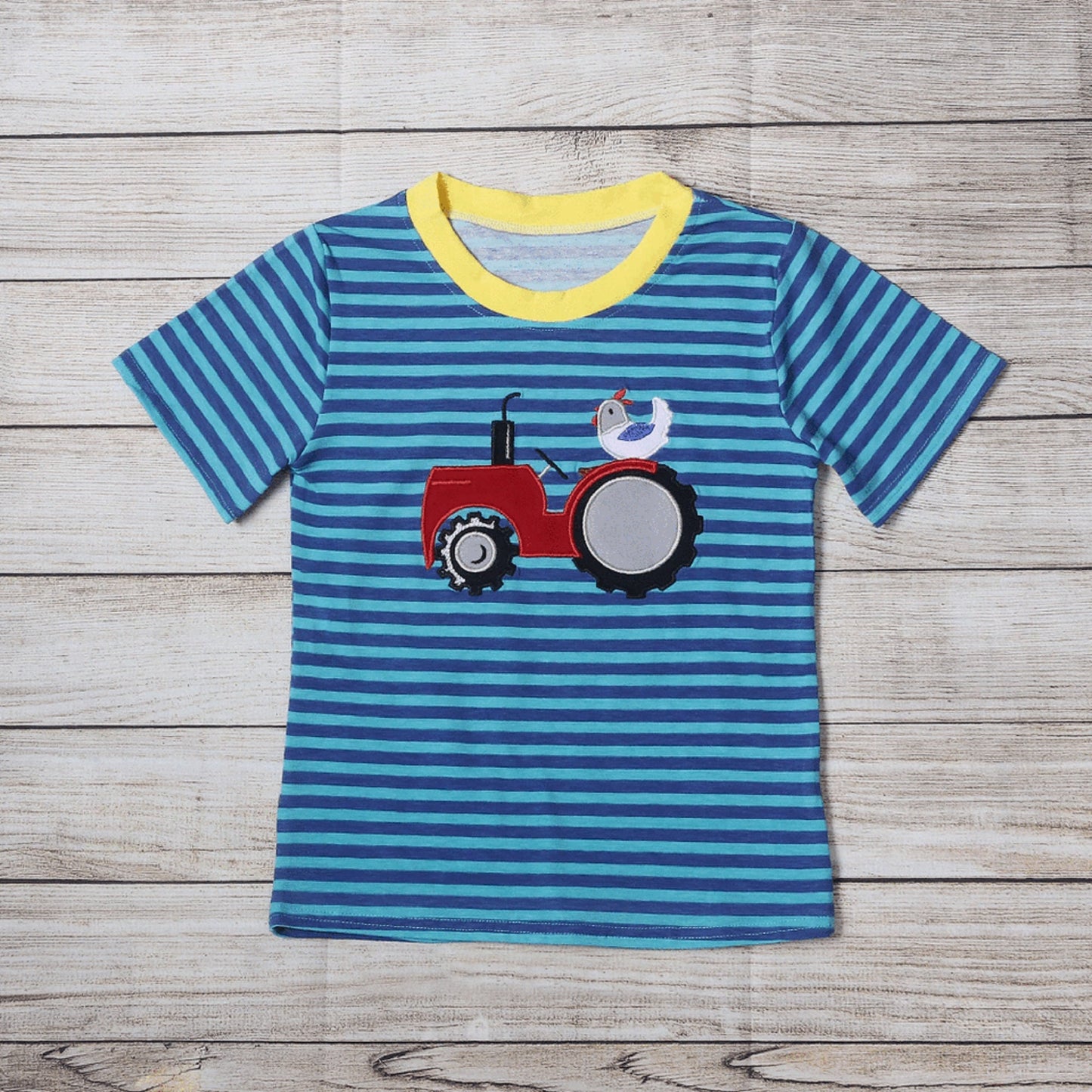 Chicken on a Tractor Short Sleeve Shirt