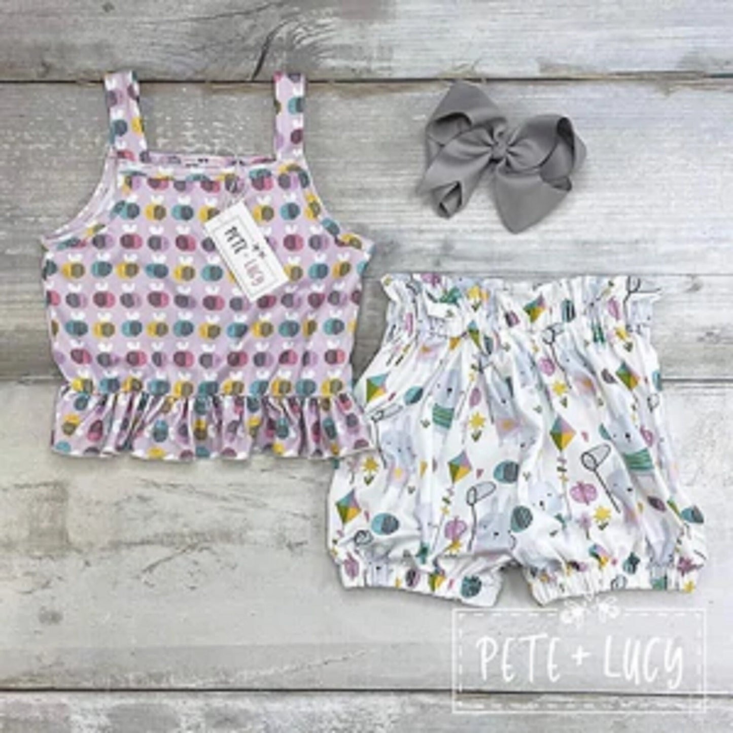 Pete + Lucy Bee Keeper Short Sleeve Short Set