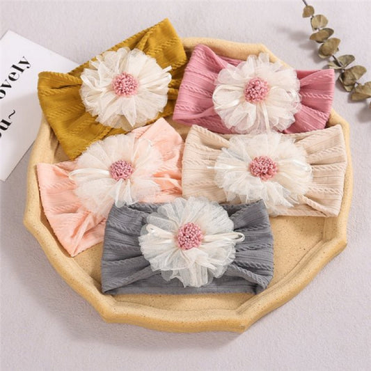 Baby 3D Floral Color-Block Headwear