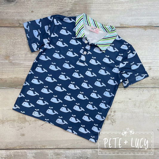 Pete + Lucy Whale of a Time Short Sleeve Shirt