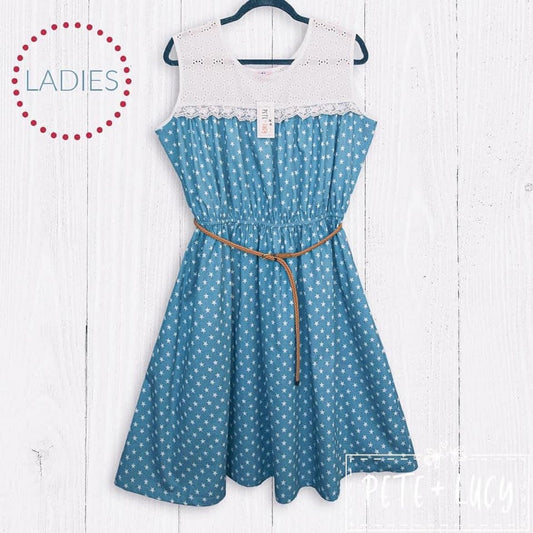 Pete + Lucy Chambray July 4th Dress Adult Sizes