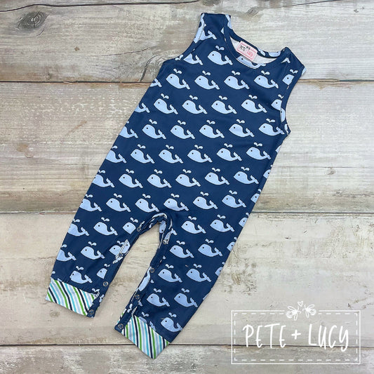 Pete + Lucy Whale of a Time Short Sleeve Romper