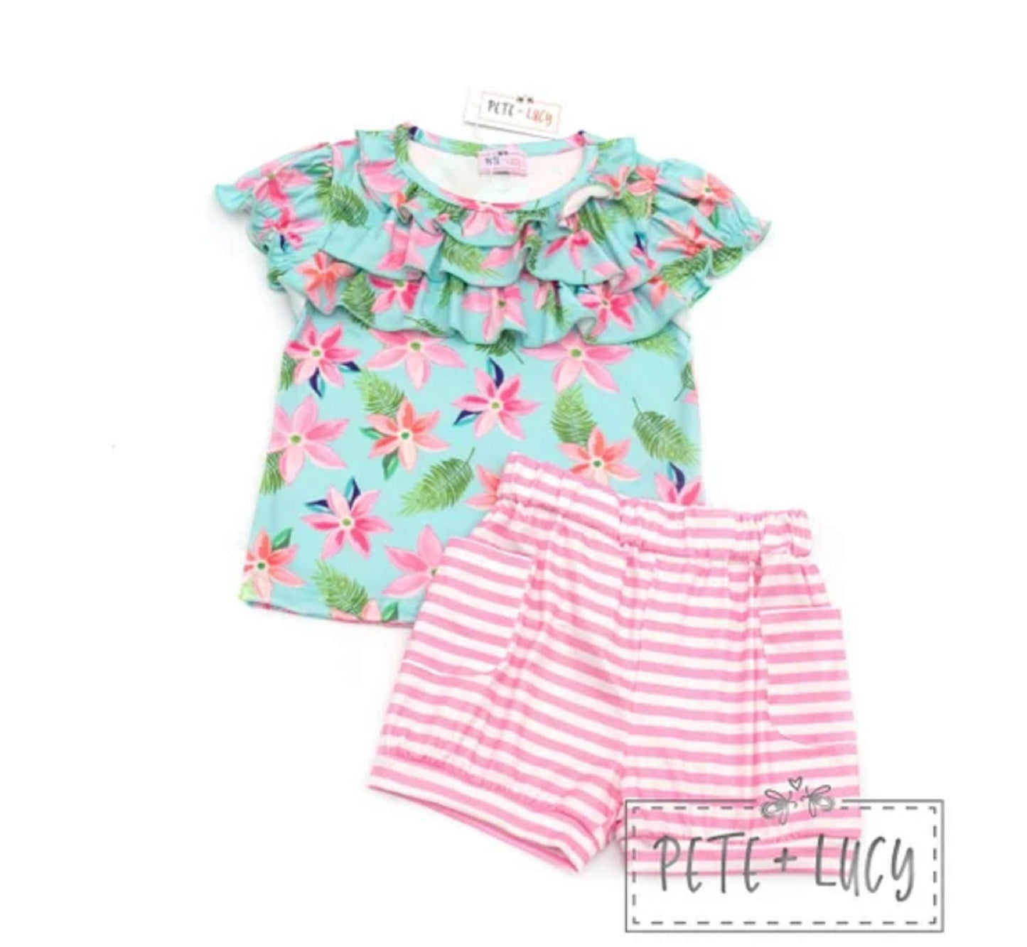 Pete + Lucy Tropical Daze Short Set