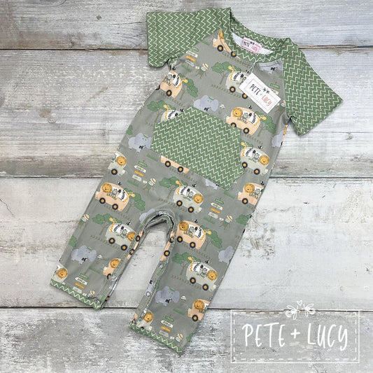 Pete + Lucy Silly Safari Romper