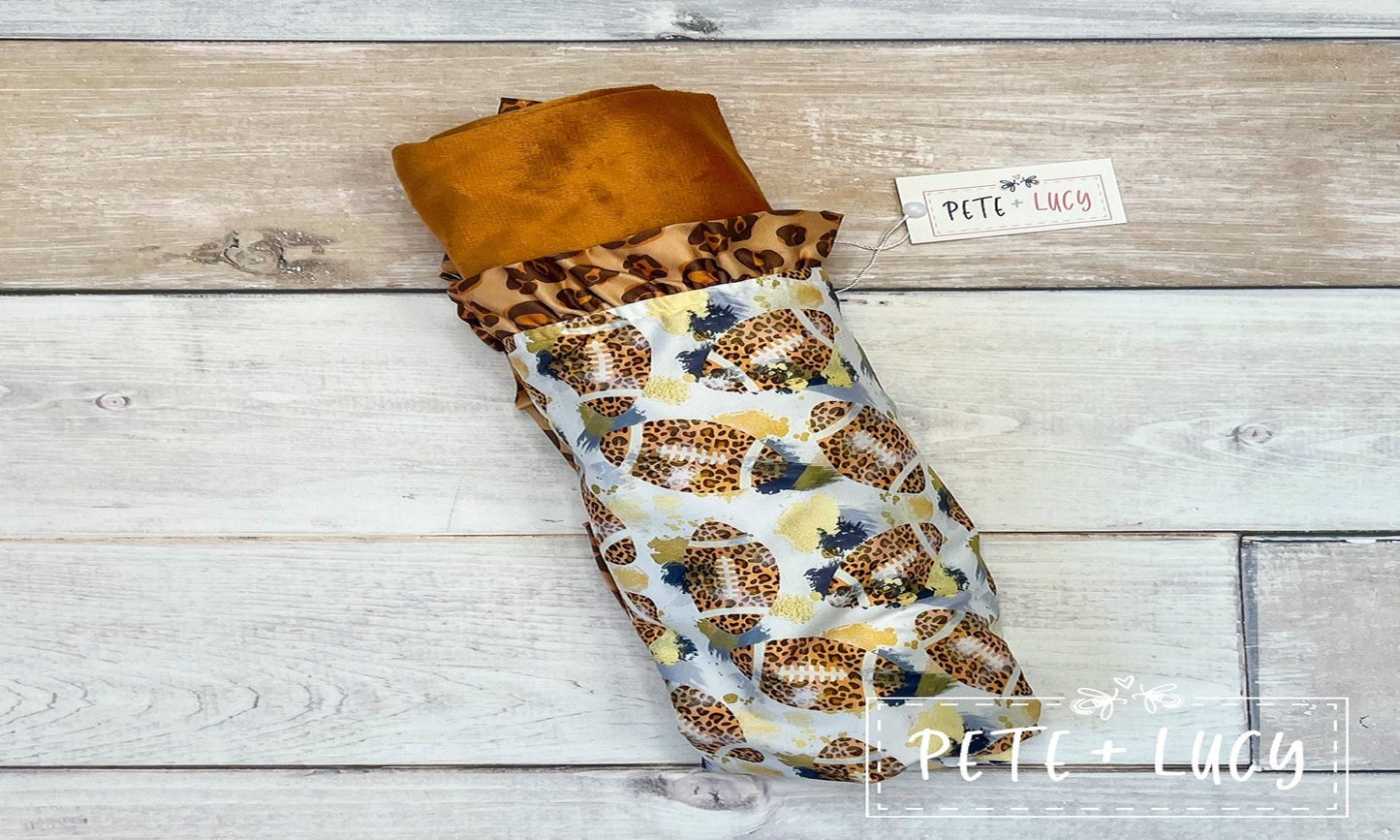 Pete + Lucy Football Safari Minky Blanket