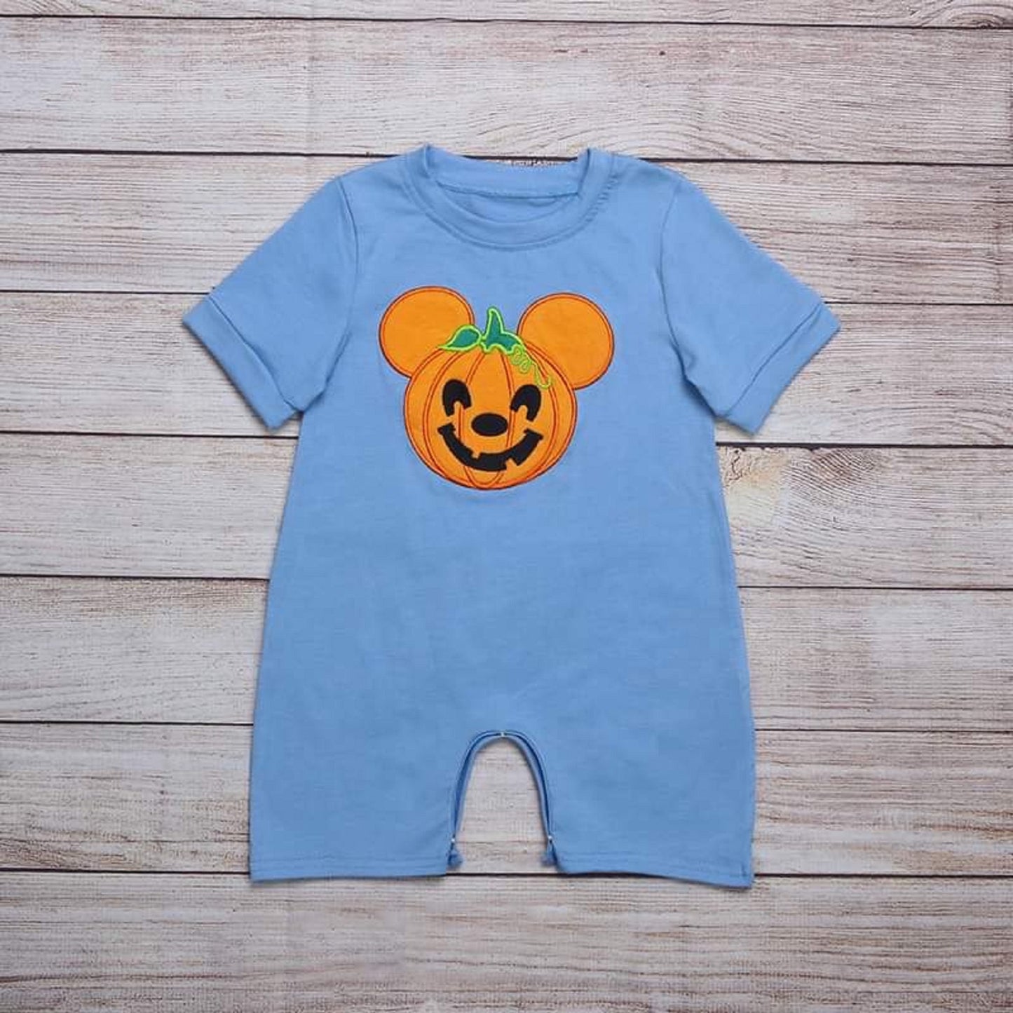 Boys Mouse Halloween Pumpkin Romper