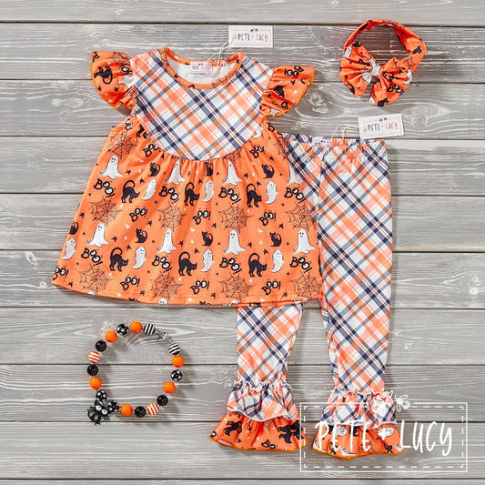 Pete + Lucy Boo-tastic! Girls Pant Set