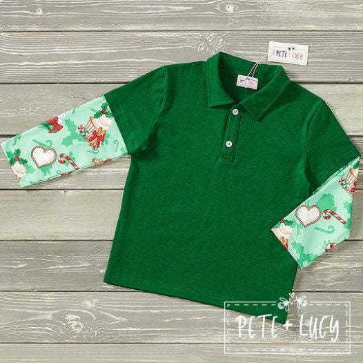 Pete + Lucy Christmas Sweets Boy Top-Long Sleeve