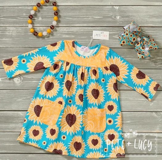 Pete + Lucy Sunflower Love Dress