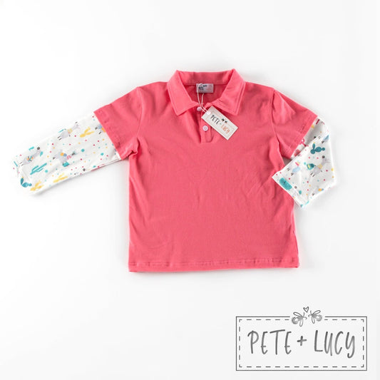 Pete + Lucy Back to School Learning Llamas Long Sleeve Shirt