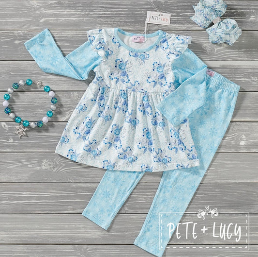 Pete + Lucy Winter Wonderland Two-Piece Long Sleeve Pant Set