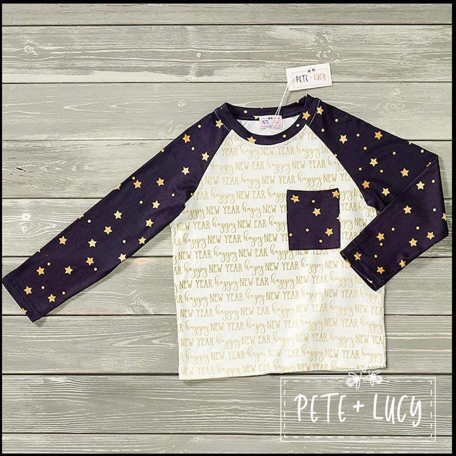 Pete + Lucy Have A Great New Year! Long Sleeve Top