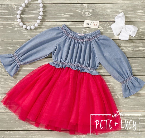 Pete + Lucy Fab Fuchsia Tulle Dress