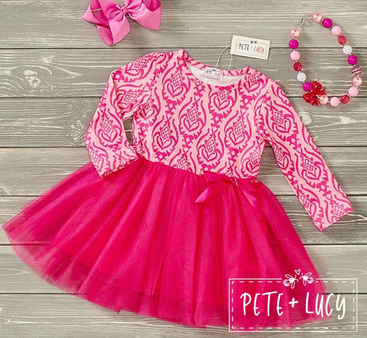 Pete + Lucy Pink Moroccan Tulle Dress