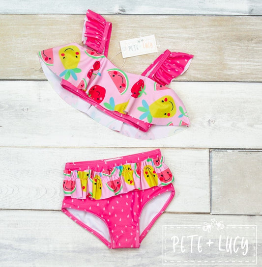 Pete + Lucy Fruit Galore Swim Two-Piece