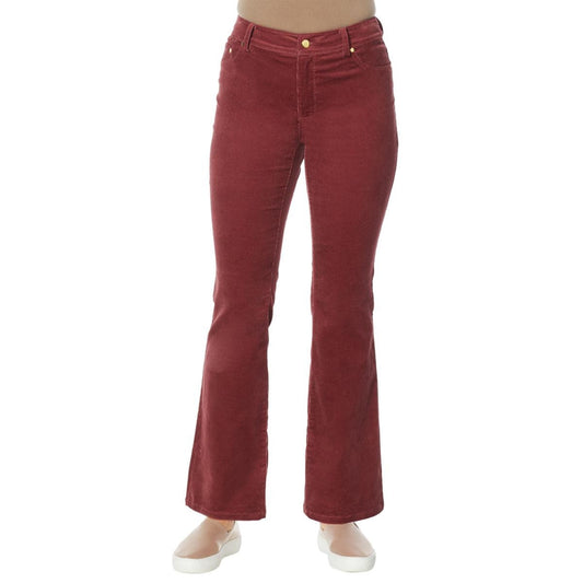 Womens IMAN Global Chic Flare-Leg Corduroy Pant