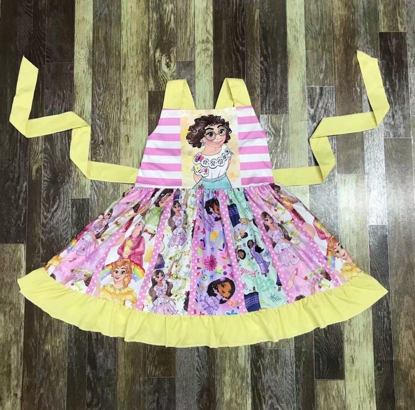 Cartoon Short Sleeve Twirl Dress