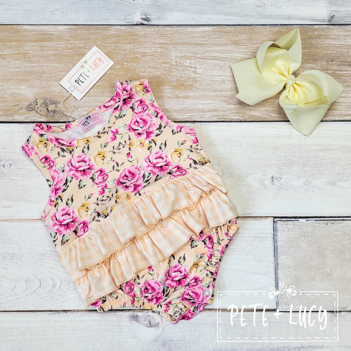 Pete & Lucy Antique Floral Romper