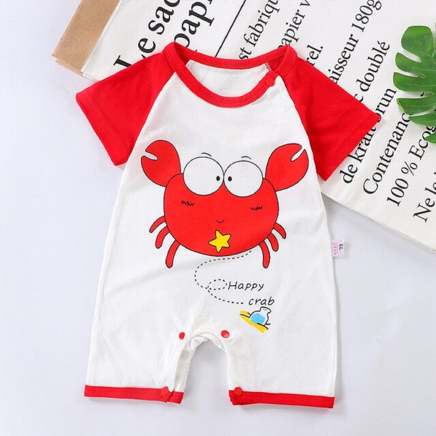 Baby Crab Romper Short Sleeve