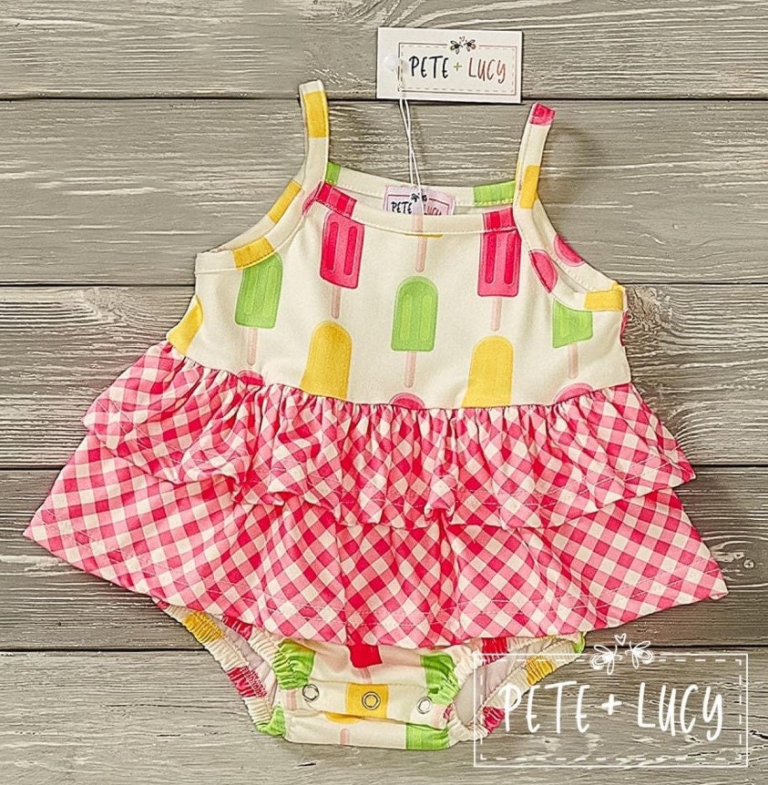 Pete + Lucy Lemonade Party Infant Romper