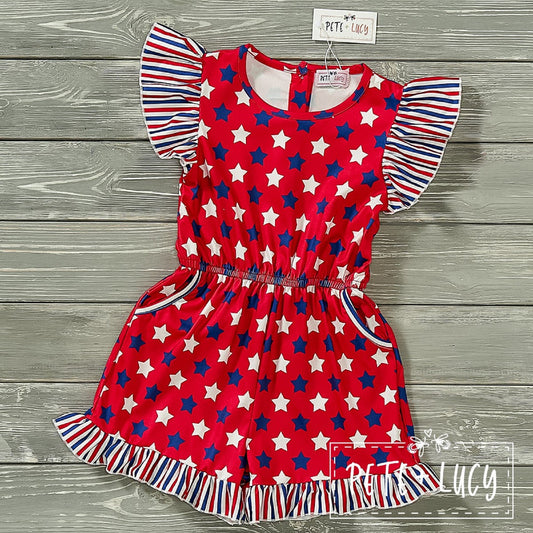 Pete & Lucy Home of the Brave Girls Jumpsuit