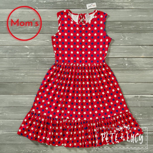 Pete & Lucy Home of the Brave Ladies Short Sleeve Dress